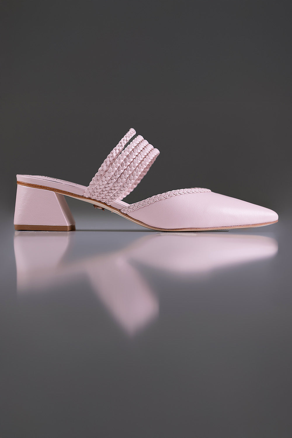 MULE CECÍLIA - couro rosa chá