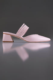MULE CECÍLIA - couro rosa chá