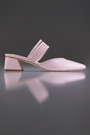 MULE CECÍLIA - couro rosa chá