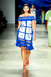 TAMANCO OLÍVIA - couro vermelho e laranja