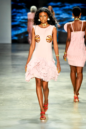 TAMANCO OLÍVIA - couro vermelho e laranja