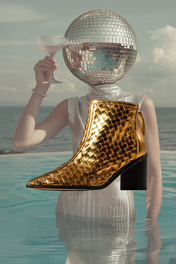 BOTA SOFIA  - couro bronze