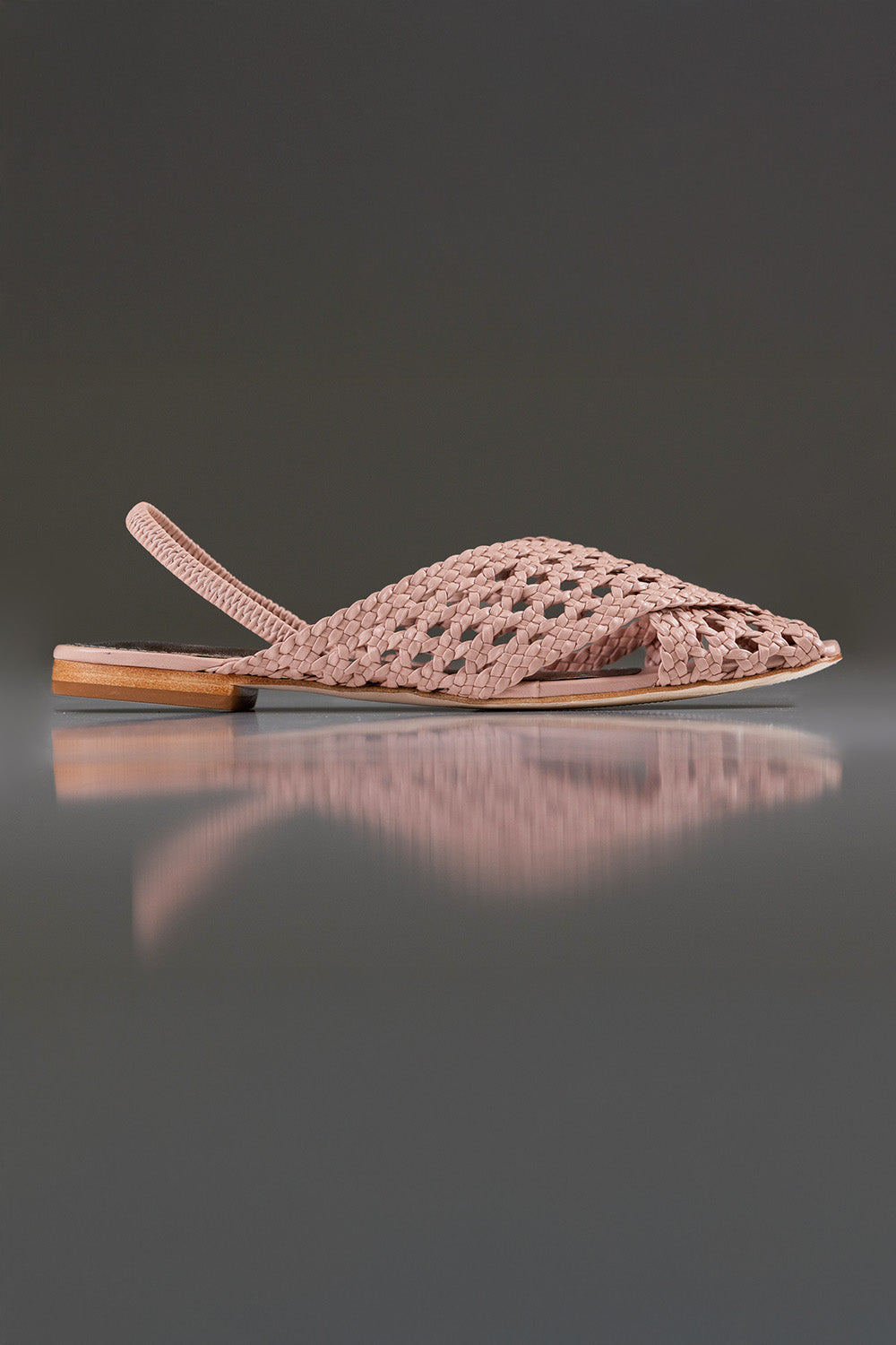 SLINGBACK GUILHERMINA - couro rosê