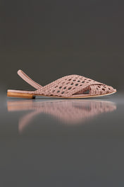 SLINGBACK GUILHERMINA - couro rosê