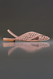 SLINGBACK GUILHERMINA - couro rosê