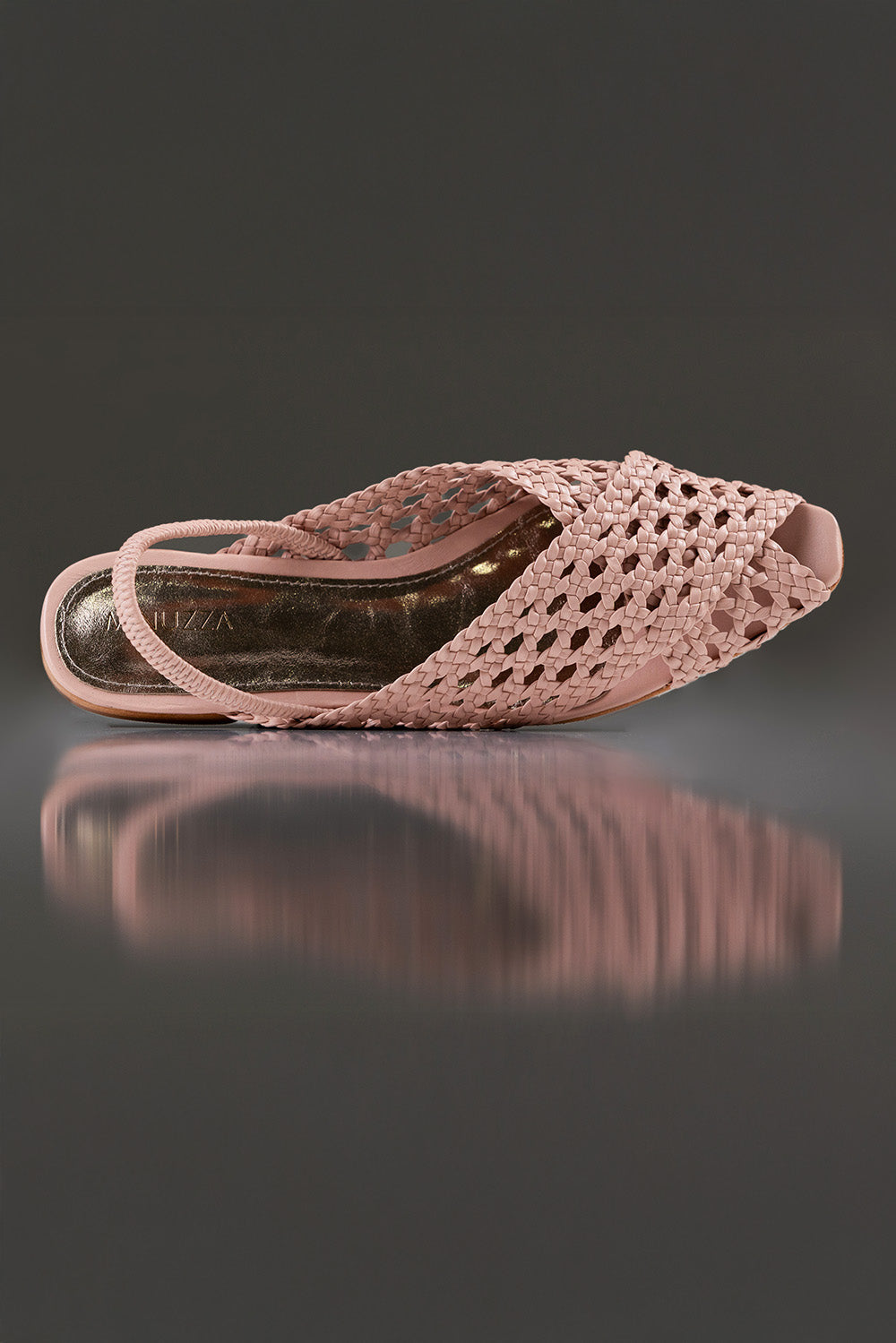 SLINGBACK GUILHERMINA - couro rosê