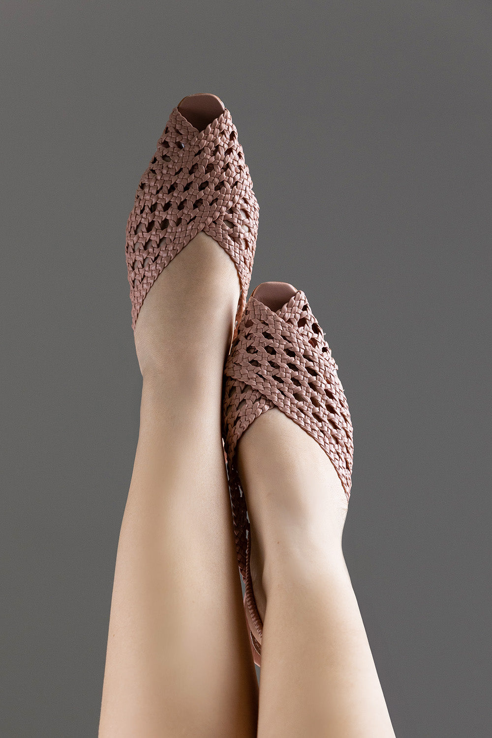 SLINGBACK GUILHERMINA - couro rosê