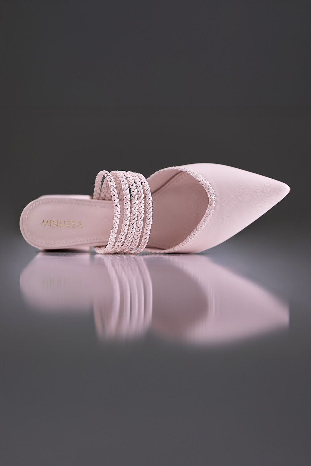 MULE CECÍLIA - couro rosa chá