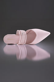 MULE CECÍLIA - couro rosa chá