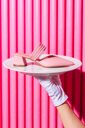 MULE CECÍLIA - couro rosa chá