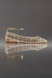 SAPATILHA AURORA - couro champagne, prata velho e off white