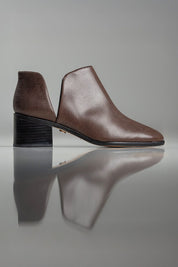 BOTA BEATRIZ - couro tipo lezard café