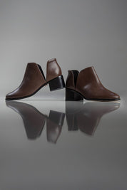 BOTA BEATRIZ - couro tipo lezard café