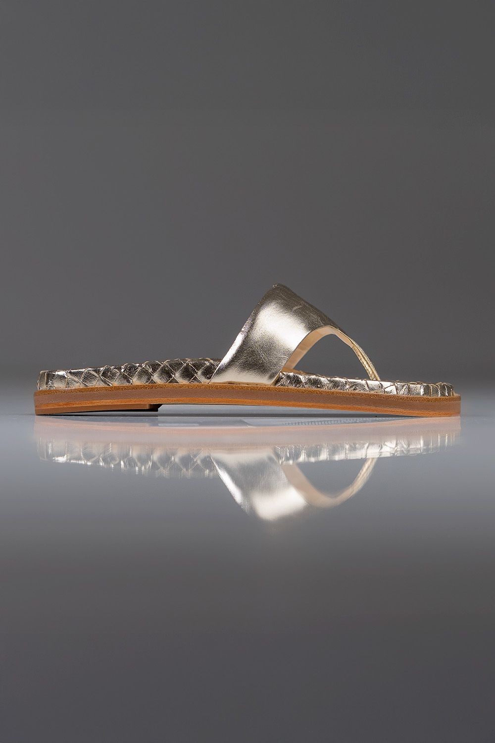PAPETE ANNA - couro champagne