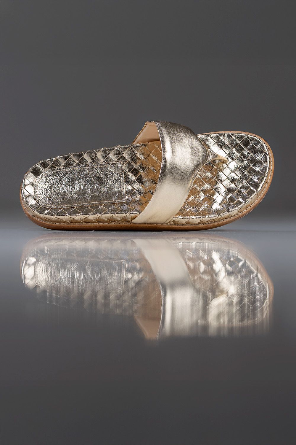 PAPETE ANNA - couro champagne