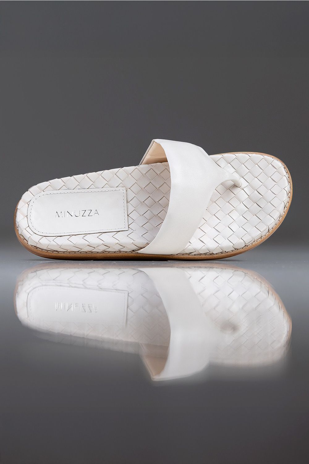 PAPETE ANNA - couro off white